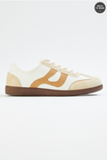 Cato Fashions Vintage Stripe Lace- Up Sneakers