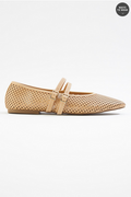Cato Fashions Wide Width Laser Cut Double Band Mary Jane Flats