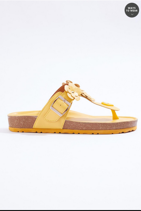 Cato Fashions 3d Flower Thong Sandals