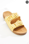 Cato Fashions Gingham Double Knot Sandals