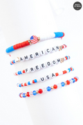 Cato Fashions Americana Beaded Bracelet Set