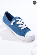 Cato Fashions Denim Bling Toe Cap Sneakers