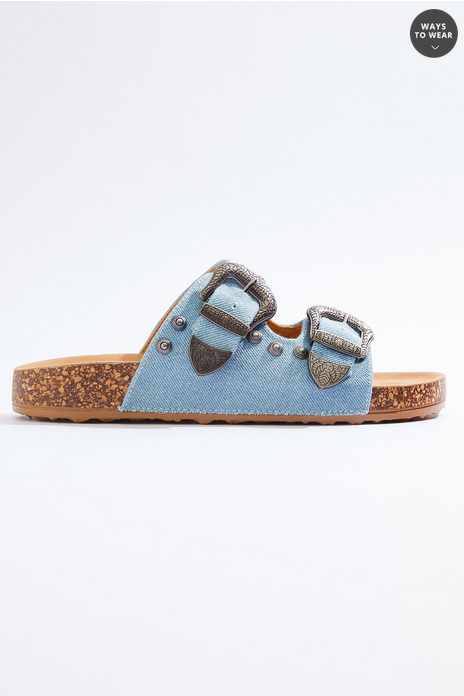 Cato Fashions Western Double Buckle Sandal