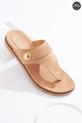 Cato Fashions Suede Shield Lock Sandals