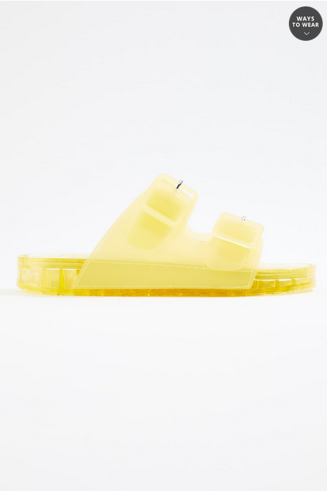 Cato Fashions Double Band Jelly Sandals