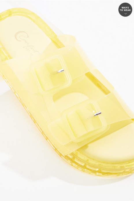 Cato Fashions Double Band Jelly Sandals