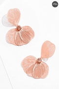 Cato Fashions Rubber Cut Out Flower Earrings