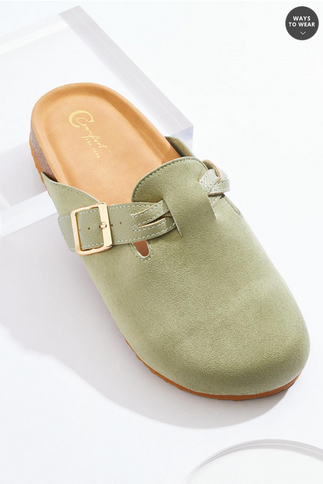 Cato Fashions Braided Strap Slip- On Clog
