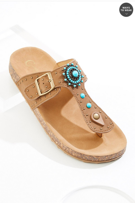 Cato Fashions Western Thong Sandals