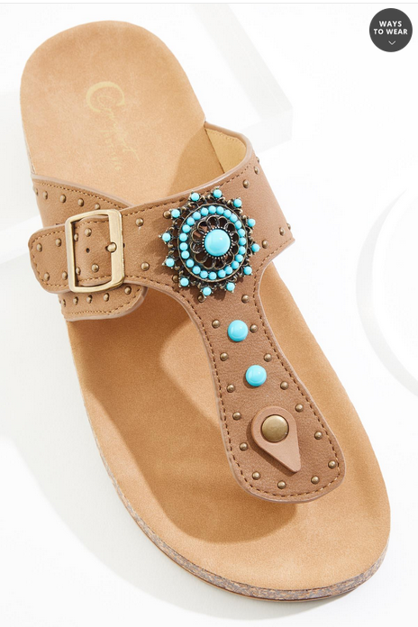 Cato Fashions Western Thong Sandals