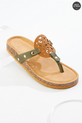 Cato Fashions Medallion Footbed Sandals