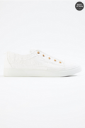 Cato Fashions Frayed Canvas Sneakers