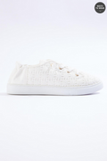 Cato Fashions Mesh Crochet Scrunch Sneakers