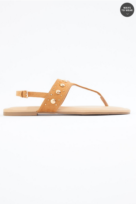 Cato Fashions Stud Shield Sandals