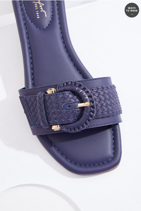 Cato Fashions Woven Buckle Sandals