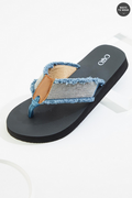 Cato Fashions Chain Denim Sandals