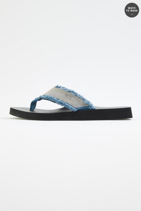 Cato Fashions Chain Denim Sandals