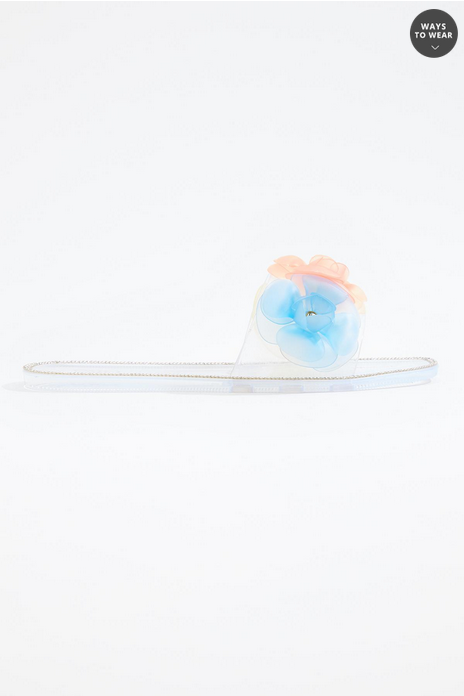 Cato Fashions 3d Flower Jelly Sandals