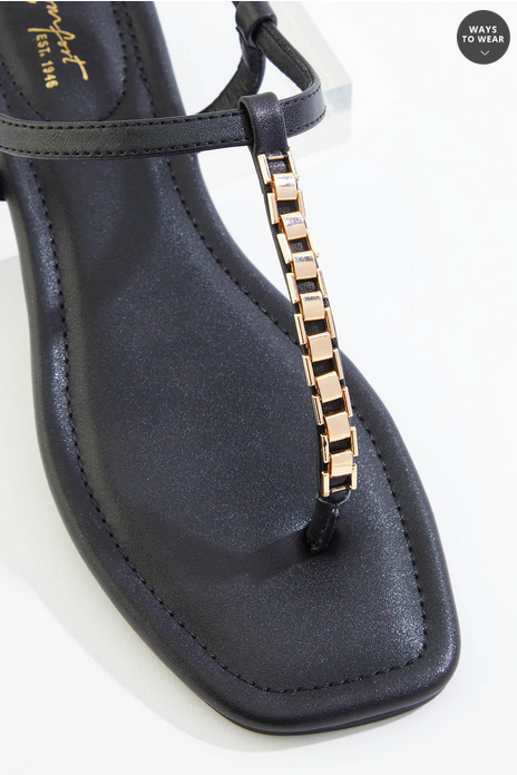 Cato Fashions Watch Band Hardware Sandals