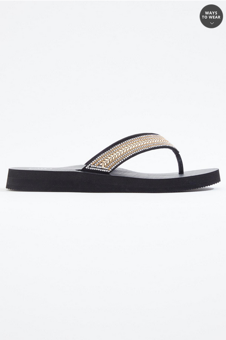 Cato Fashions Bling Chain Flip Flops