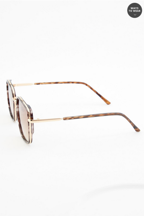 Cato Fashions Metal Tortoise Shell Sunglasses