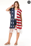 Cato Fashions Americana Crochet Kimono