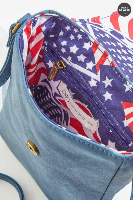 Cato Fashions Americana Star Studded Cellphone Crossbody