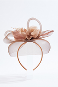 Cato Fashions Pearl Rhinestone Floral Mesh Fascinator