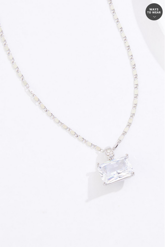 Cato Fashions Silver Multi Chain Layered Necklace
