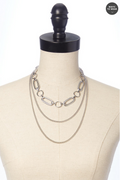 Cato Fashions Delicate Cubic Zirconia Pendant Necklace Set