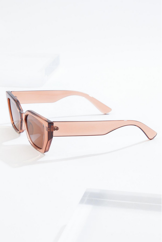 Cato Fashions Slim Brown Plastic Sunglasses