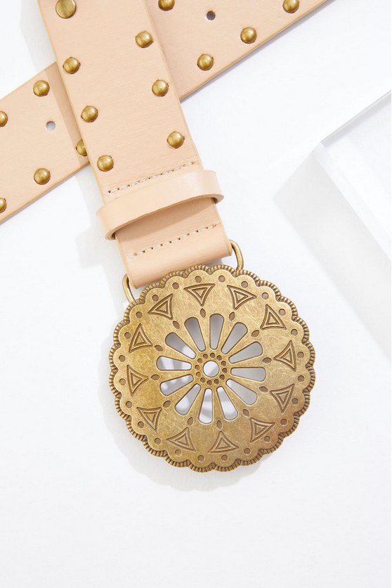 Cato Fashions Plus Size Studded Waist Belt