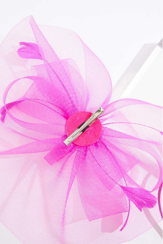 Cato Fashions Mesh Bow Feather Fascinator