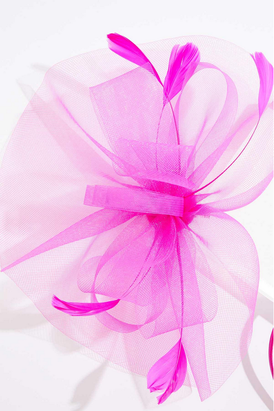 Cato Fashions Mesh Bow Feather Fascinator