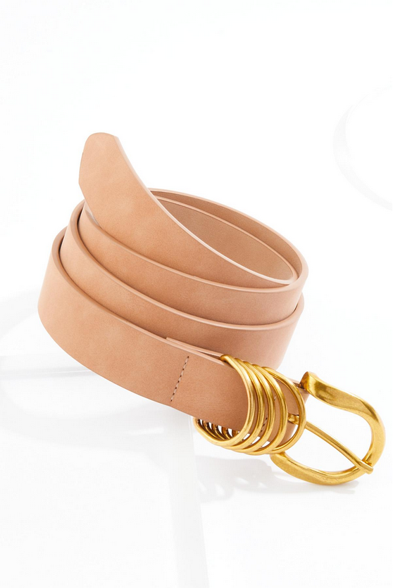Cato Fashions Plus Size Faux Leather Multi Ring Belt