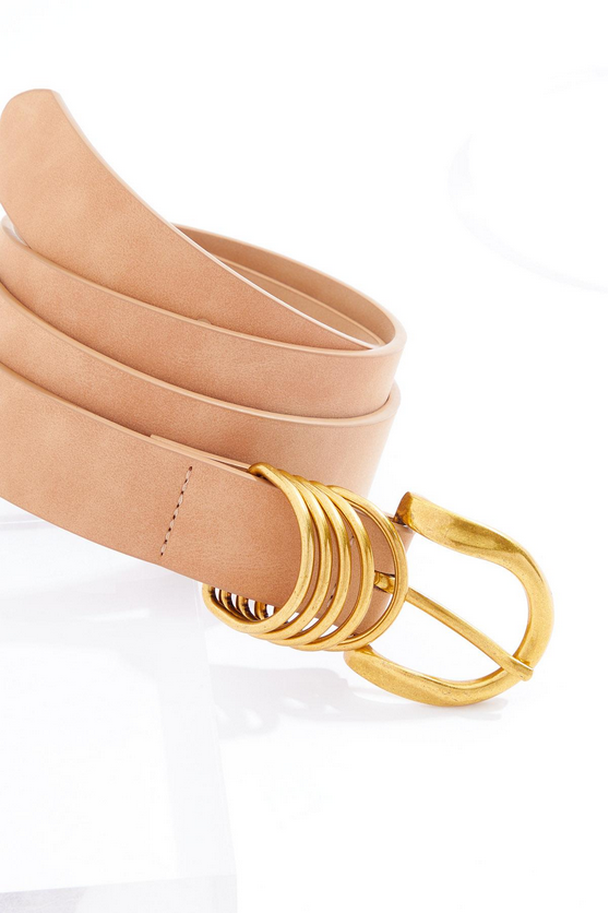 Cato Fashions Faux Leather Multi Ring Belt