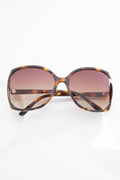 Cato Fashions Plastic Tortoise Shell Cutout Sunglasses