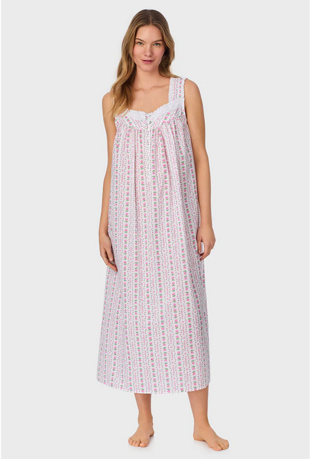 Lanz of Salzburg Women's Rosey Tyrolean Cotton Lawn Ballet Nightgown