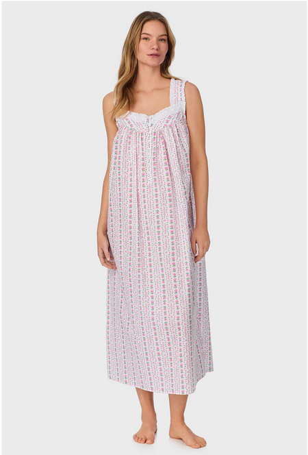 Lanz of Salzburg Women's Rosey Tyrolean Cotton Lawn Ballet Nightgown