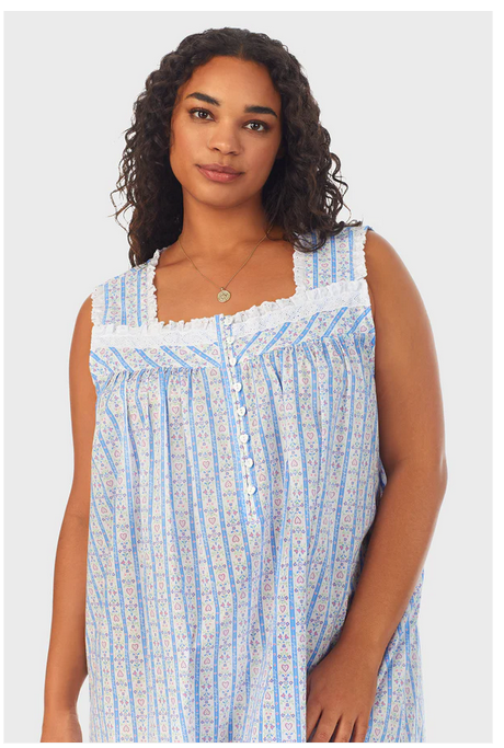 Lanz of Salzburg Women's Tyrolean Heart Cotton Nightgown Plus