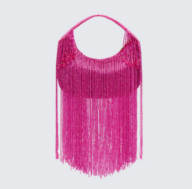 Finesse Angelle Embellished Fringe Bag