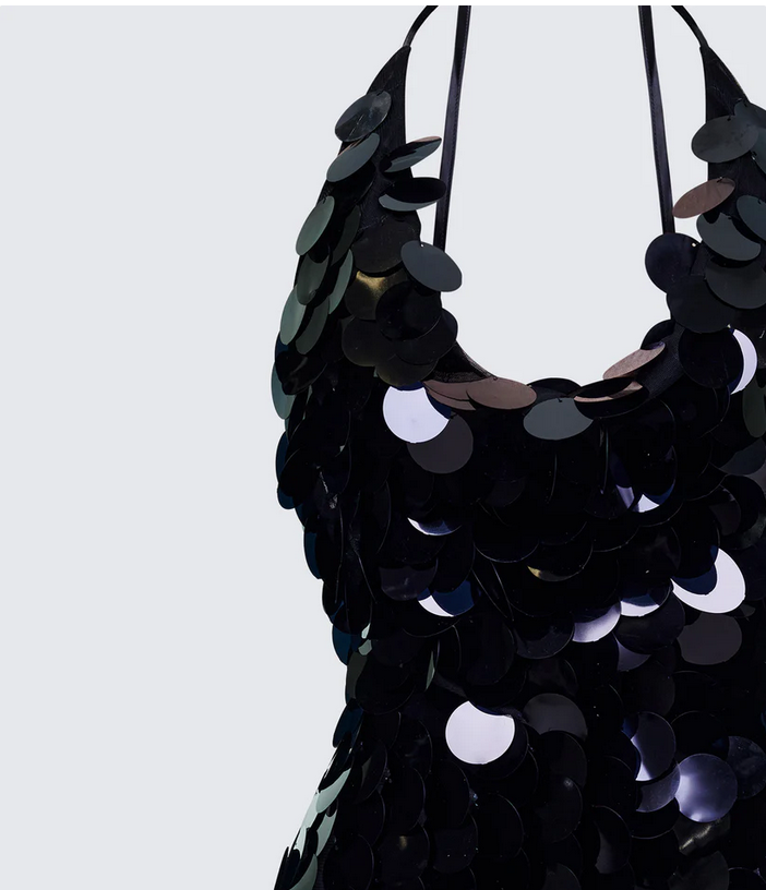 Finesse Deanah Disc Sequin Mini Dress