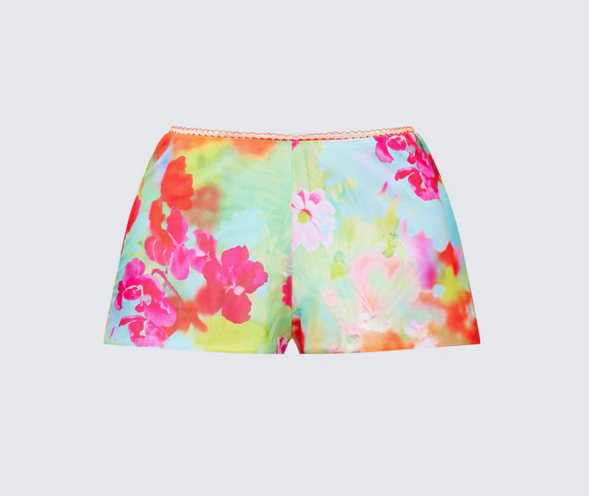 Finesse Eira Multi Printed Mesh Micro Shorts