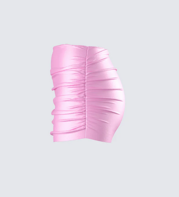 Finesse Rivi Satin Micro Mini Skirt