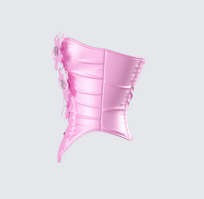 Finesse Rivi Flower Corset Top