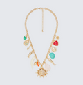 Finesse Eyelis Gold Summer Charm Necklace