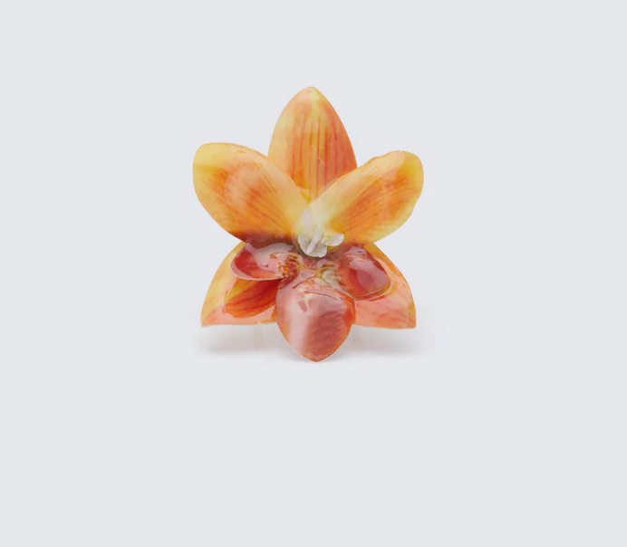 Finesse Sabine Amber True Orchid Adjustable Ring