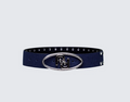 Finesse Fidelia Blue Denim Finesse Icon Plate Diamonte Belt