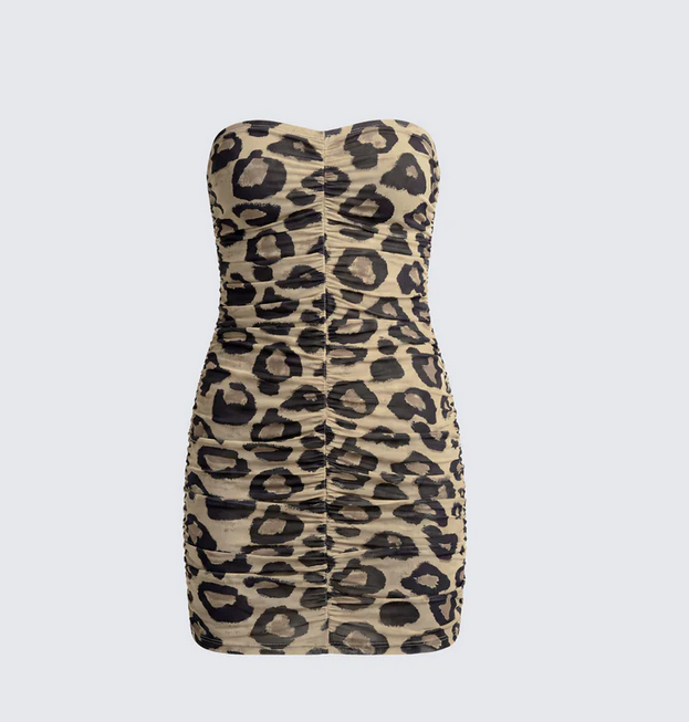 Finesse Roxy Multi Gathered Bandeau Dress