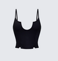 Finesse Keykie Rib U Neck Crop Cami Top
